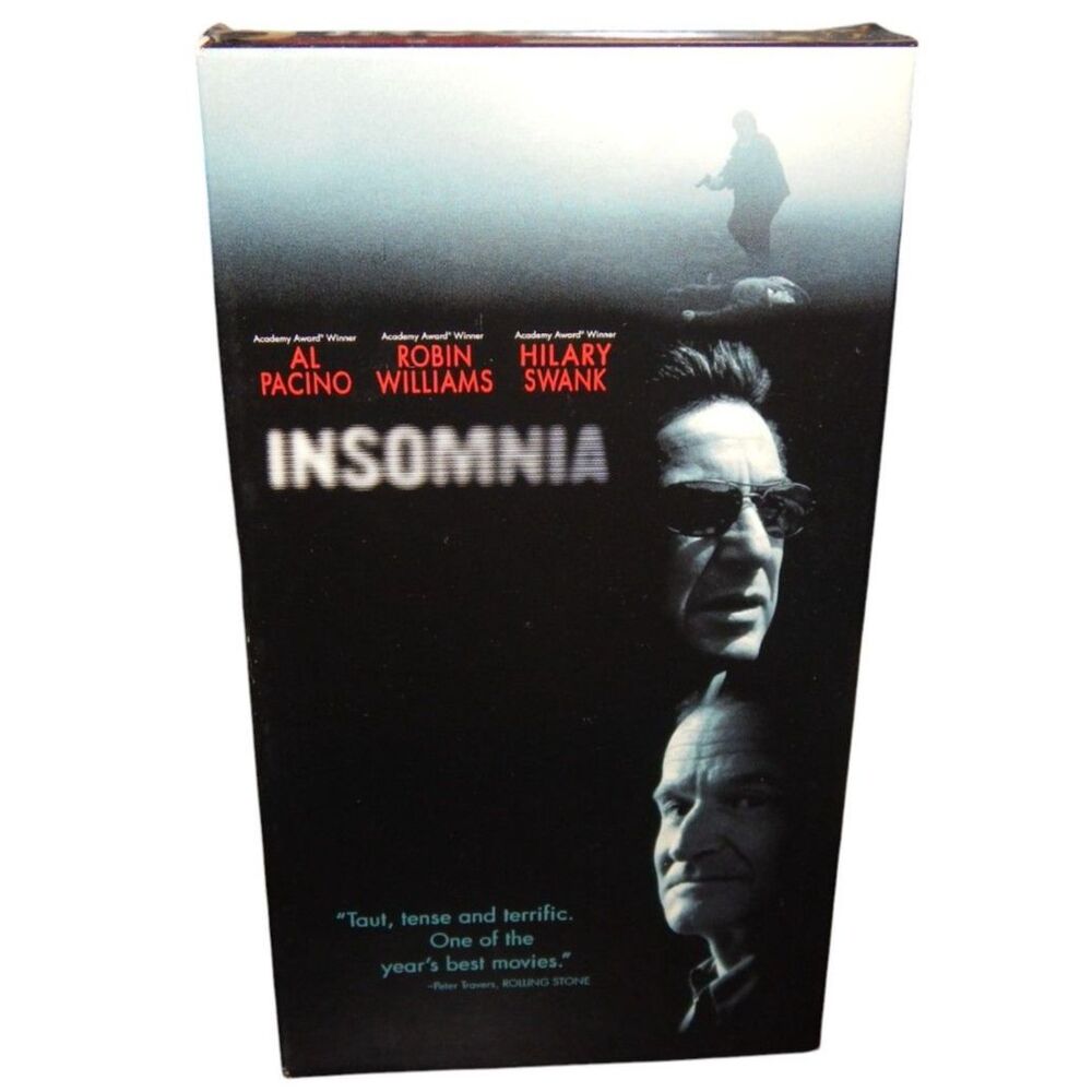 INSOMNIA vintage VHS & original paper case Robin Williams Al Pacino Hilary Swank